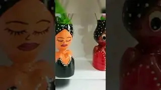 Bonecas Namoradeiras feitas de garrafas pet