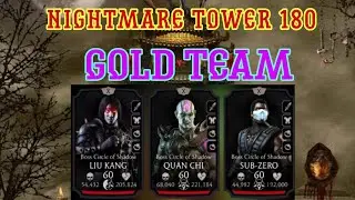 Nightmare tower Boss 180 with Gold team | Talent tree and equipments