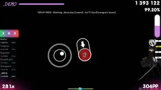 _demo | CustomiZ - Kai TV Size [Flouregraz's Insane] +HDDT 99.16% {#1 345pp FC} - osu!