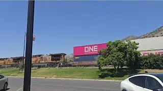 A Union Pacific container train going through Morgan Utah. 