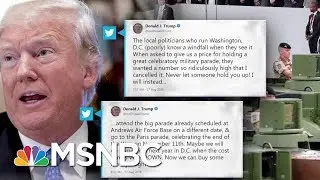 President Donald Trump Says Military Parade Is Canceled Due To High Costs | MSNBC