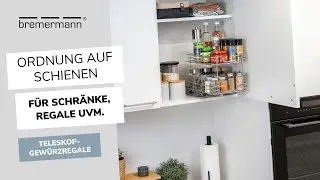 Ausziehbares Teleskop-Gew&uuml;rzregal aus Metall &ndash; Praktische Ordnung f&uuml;r die K&uuml;che | eluno