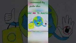 Environment day poster idea#shorts#youtubeshorts #idea for 2023 environment day poster, slogan.