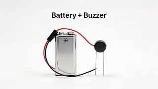 Simple Buzzer with Battery - No Switch Needed! Beginner Electronics Project