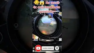 🔥 😱 4x no recoil long range sensitivity #shorts #gaming