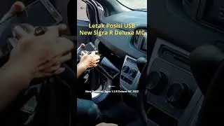 Letak Posisi Colokan USB Kabin Depan New Daihatsu Sigra 1.2 R Deluxe MC 2022 Facelift