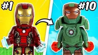 I Built Lego Iron Man Suits
