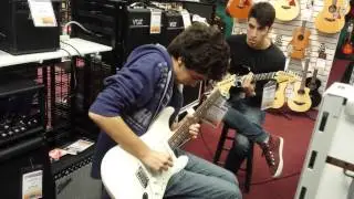 Gaston and Javier impromptu blues jam session