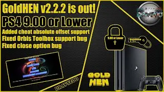GoldHEN v2.2.2 is out! - Fixed Orbis Toolbox support bug & More | Kameleon HOST | PS4 9.00 or Lower