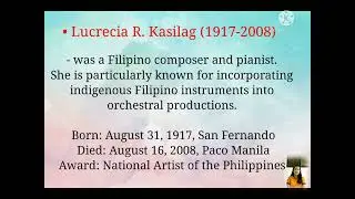 Famous Filipino composer's