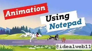 How To Create a simple Animation Movie In Notepad Using HTML | Animation In HTML | Html Animation