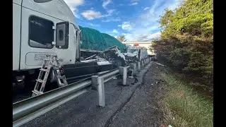 20250925 MVA Medical transport plus 9 vehicle MVA Interstate 81 North near North Bridge, Virginia