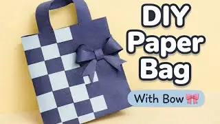 DIY Paper Bag with Bow 🎀 | Easy & Beautiful Paper Craft