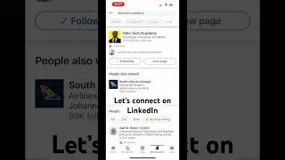 Let’s connect on LinkedIn #technology