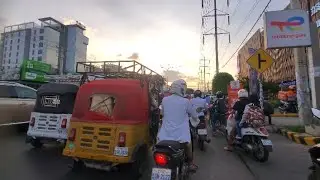 Evening Rush Hour in Phnom Penh 🇰🇭 | Real Cambodia Street Life &ndash; Motorbikes, Cars & Tuk Tuks