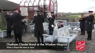 Chatham Salvation Army Band at the Wisdom Hospice, Rochester, UK