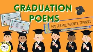 Graduation Poem for KIDS👩&zwj;🎓 |Perfect for friends, parents & teachers👨&zwj;🎓 | Read aloud |ESL |beginners