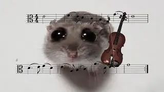 Sad Hamster Meme - Viola Sheet Music
