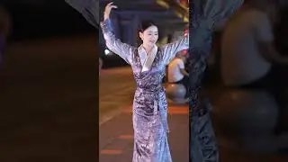 LiLi, beautiful Tibetan girl dancing gracefully