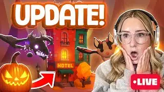 Playing the NEW Haunted Halloween Update in Adopt Me! Join Us Live!