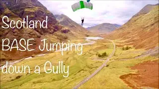 BASE JUMP DOWN A GORGE // SCOTLAND