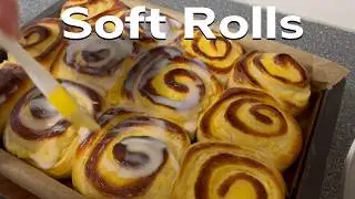 Fluffige Pudding Schnecken 🌀 | Mit Pudding gef&uuml;llte Soft Rolls &ndash; saftig, lecker & einfach gemacht!
