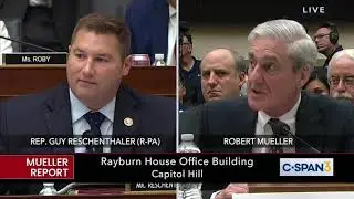 Reschenthaler Questions Special Counsel Mueller at Judiciary Hearing