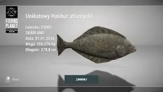 Fishing Planet Unique Atlantic Halibut - SKARLAND FJORD NORWAY | Unikatowy Halibut Atlantycki
