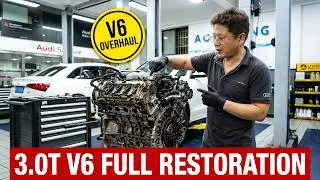 Капитальный ремонт двигателя Audi Q5 3.0T: устранение заедания цилиндров и потери мощности.