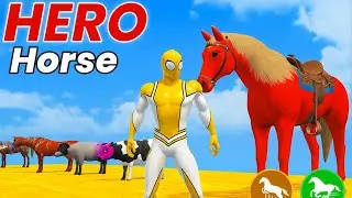 GTA V|Spider-Man and cow Run together! 
