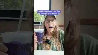 New Baja Blast? Taco Bell Mountain Dew Baja Midnight Soda Food Review #foodreview #food #soda