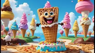 The Ice Cream Bridge Melts Away | Sweet Adventure Song for Kids | Fun Dessert Rhyme