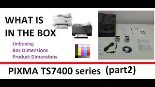 PIXMA TR7020 TS7440 TS7440a TS7450 TS7450a TS7451 TS7451a (part2) What is in the box,  Dimensions