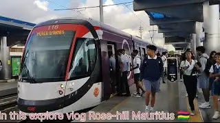 walking tour Rose-hill Bus station and metro station Mauritius 🇲🇺