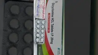 Dicyclomine HCL Tablet I.P 20mg||Uses,dose and side effects|| #medicine #tablet #bpharmacy
