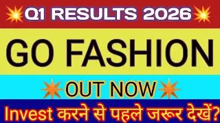 Go Colors Q1 Results 2025 🔴 Go Colors Result 🔴 Go Colors Share News 🔴 Go Fashion Share News