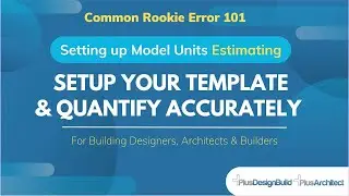 Set BOQ default unit of measure for accurate estimating in PlusSpec & save as a template in Sketchup