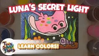 Luna's Secret Light ✨ | A Stingray Story About Bravery | Calming Sand Art for Kids