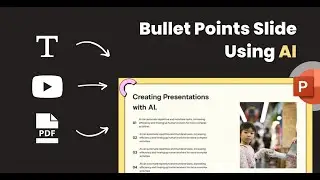 How to Create Image + Bullet Points Slides Using AI