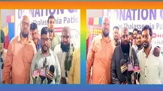 Dr MOHD MUSTAFA ALI & MUFTI ABDUL HADI ADDRESSING MEDIA AFTER SUCCESSFULLY COMPLETED MEGA BLOOD CAMP