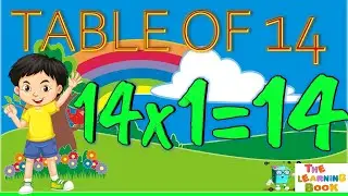 14x1=14 Multiplication, Table of 14 Tables Song Multiplication Time of tables - MathsTable