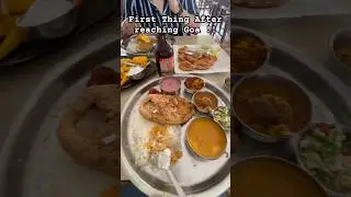First Thing after reaching goa #goanfishthali at Anand Sea food #ytshorts #vacation