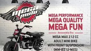 MM-B212 Mega Max w/ Suspension Mini Bike Assembly Instructions