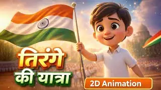 26 जनवरी 2026 तिरंगे की यात्रा 🇮🇳 | 2D Animation Republic Day Special | Emotional Story 26 January 