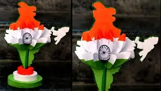Independence day craft/Diy tricolour craft/15 th August craft for competition /republic day craft