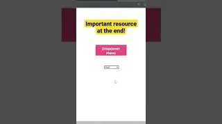 [MUST WATCH] DROPDOWN menu in HTML #shorts