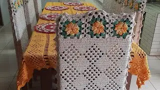 Tour pela minha casa, mostrando as peças que eu fiz de croche !