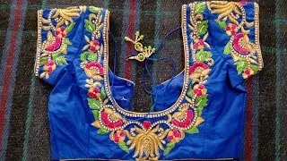 Royal Blue Color Blouse Designs 2019 | Indian Blouse Design 2019