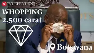 Whopping 2,500 carat diamond found in Botswana