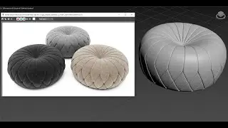 Puffy Modelling In 3ds Max | Sofa Modelling |Esthetic Space Decor